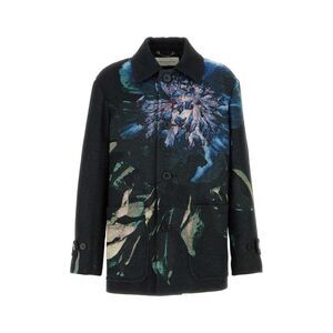 DRIES VAN NOTEN Floral Print Button-Up Jacket Men PRINTED T-Shirts